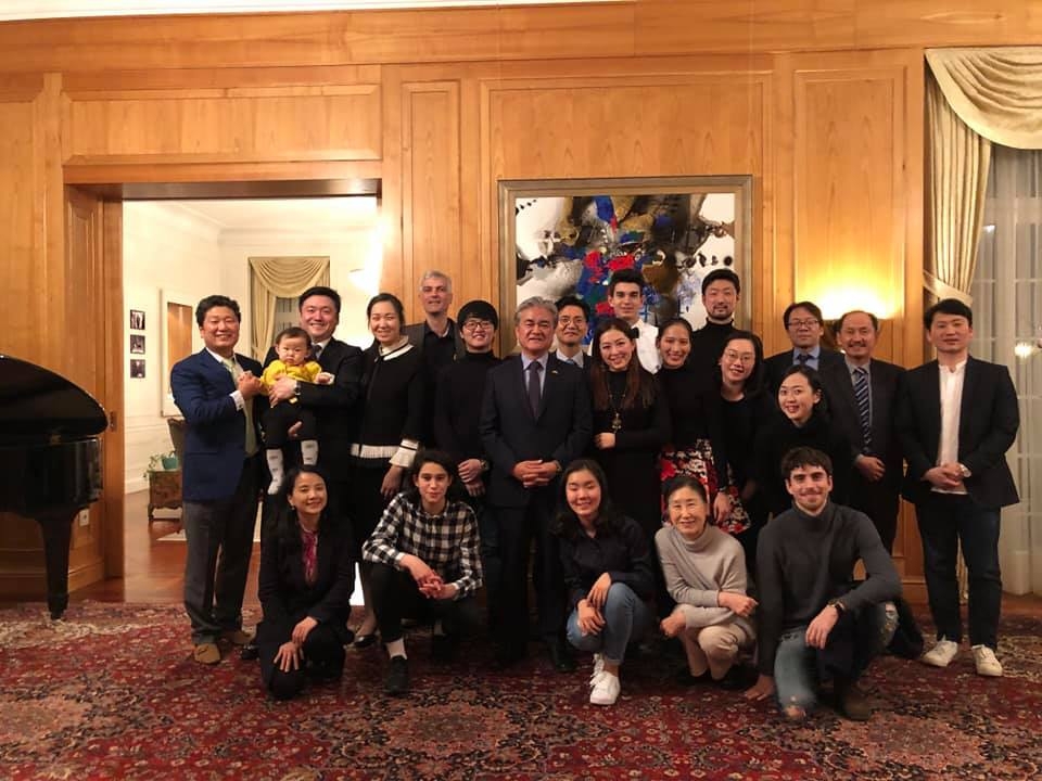 통일음악회에 참여한 재독 한국인 음악가들.(사진=정범구 대사)
