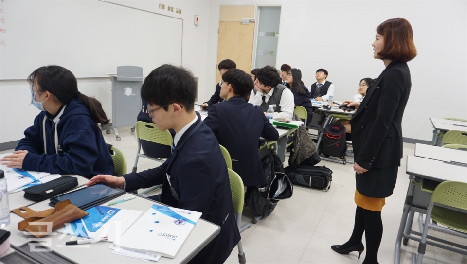 IB 후보학교인 충남삼성고.