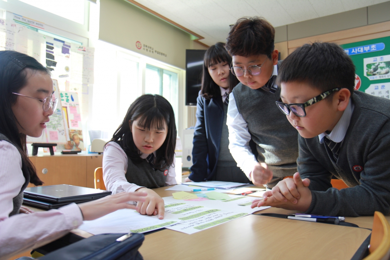 IB 공개 수업 중인 경대사대부초.(사진=대구교육청)