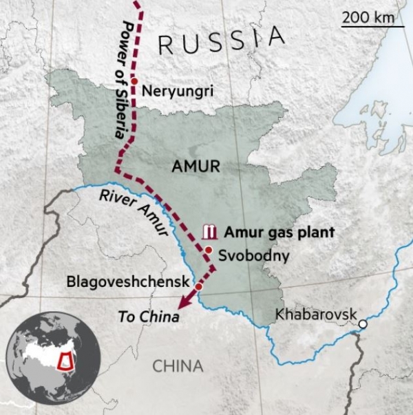 러시아 가스관 지도