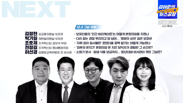 '김어준의 뉴스공장' 화면 캡쳐.