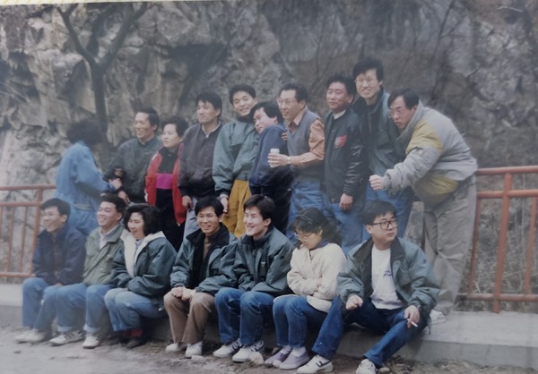 스포츠조선 편집부 기자 시절 임진강 고석정 야유회.